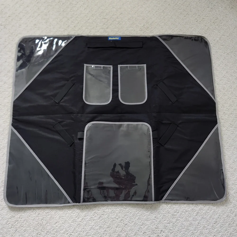 WonderFILE Portable Workstation Document Organizer Folding Travel Desk NWOT